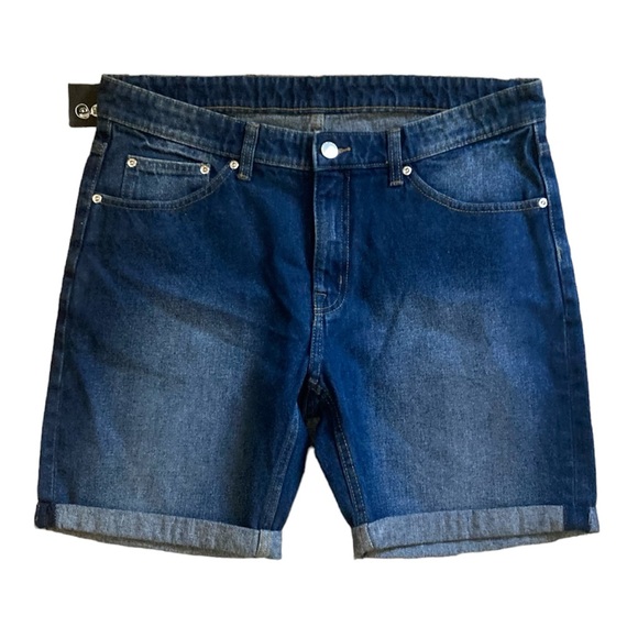 NWT Cheap Monday Sonic Shorts Encore Blue Denim - Picture 3 of 8